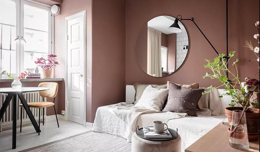 單身女子 25㎡柔和煙熏粉小宅！問你羨慕不？