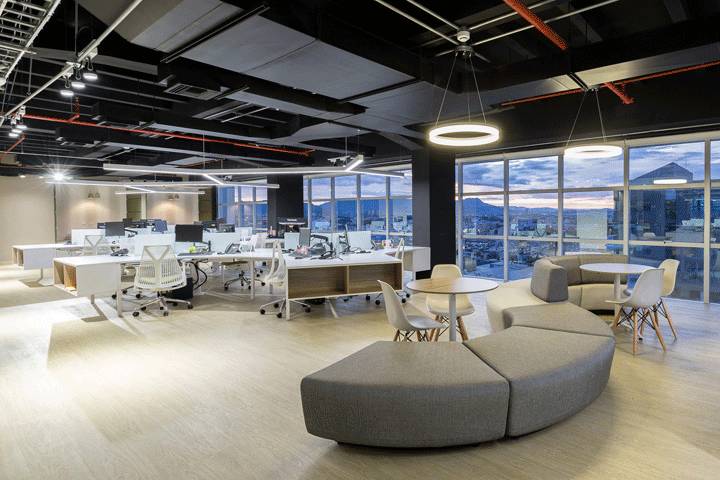 大連辦公室裝修案例效果圖